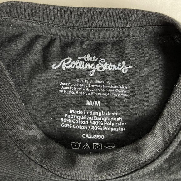 The Rolling Stones T-Shirt Women's Size M Black Cotton Blend US Tour '78 Graphic - Picture 2 of 6